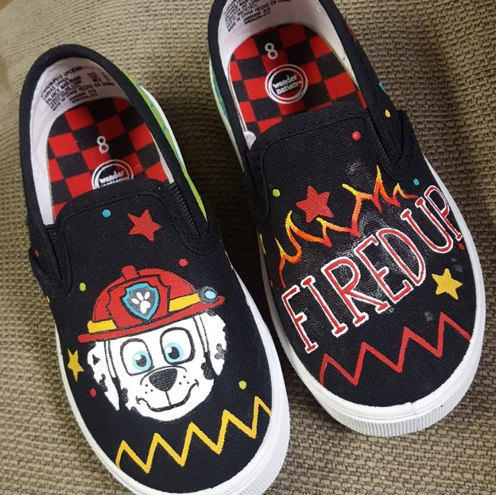 Hand Painted Paw Patrol Kids Shoes!
